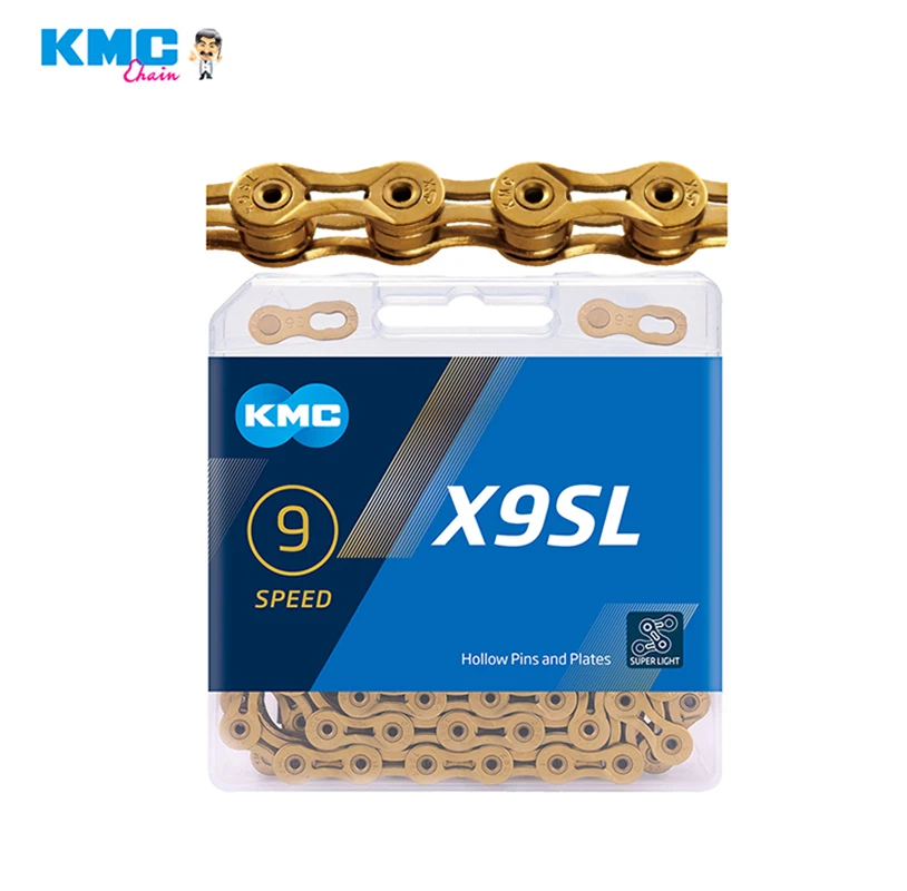 KMC X9SL MTB Road Bike Chain 116L 9-speed Ultra-light Transmission MTB Road Bike Chain For SHIMANO And Chain Missing Link