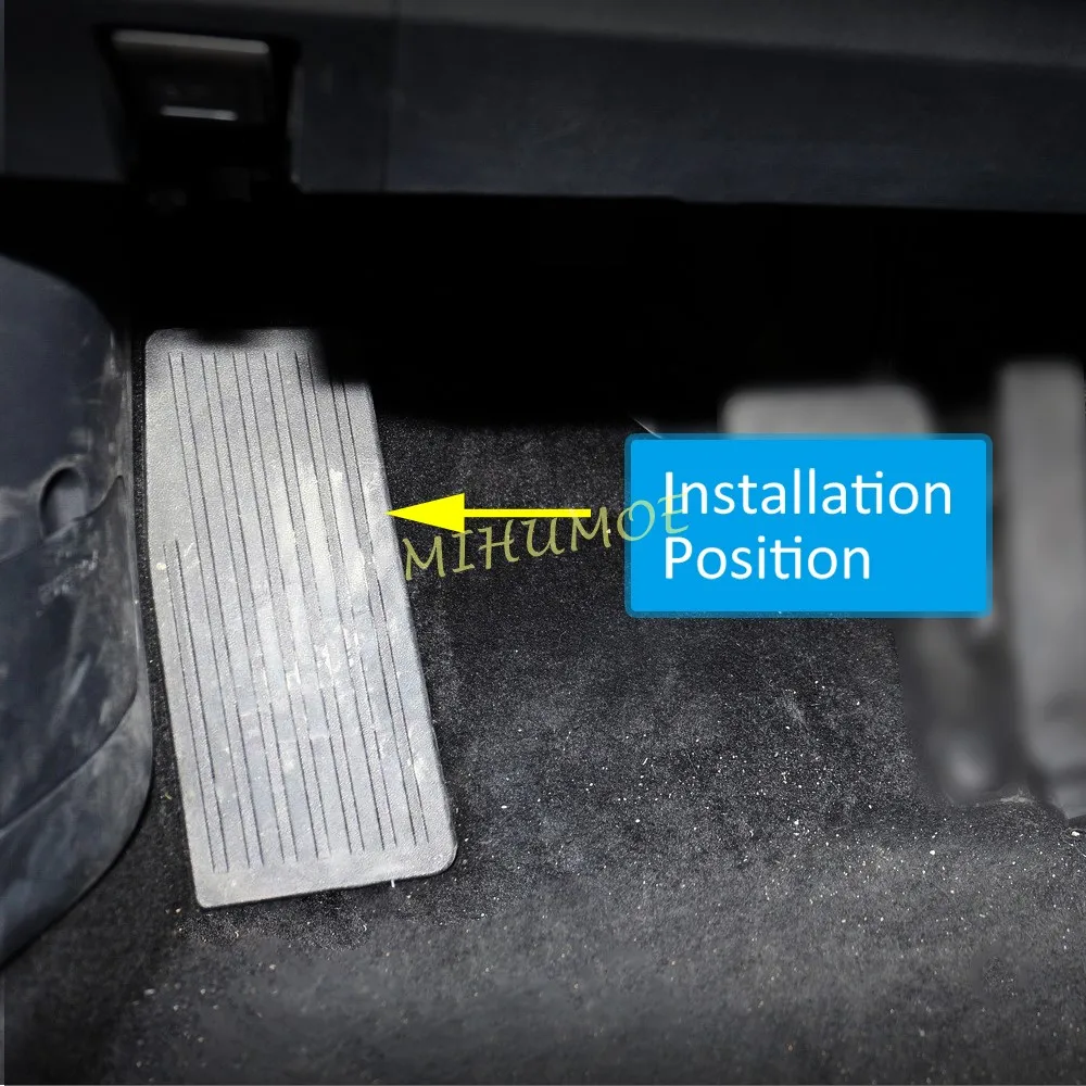Black Aluminium Alloy Footrest Foot Rest Dead Pedal Cover For 2019-2025 Mazda 3 (BP) CX-30 (DM) CX-50 CX-60 CX-70 CX-90 MX-30 view 2