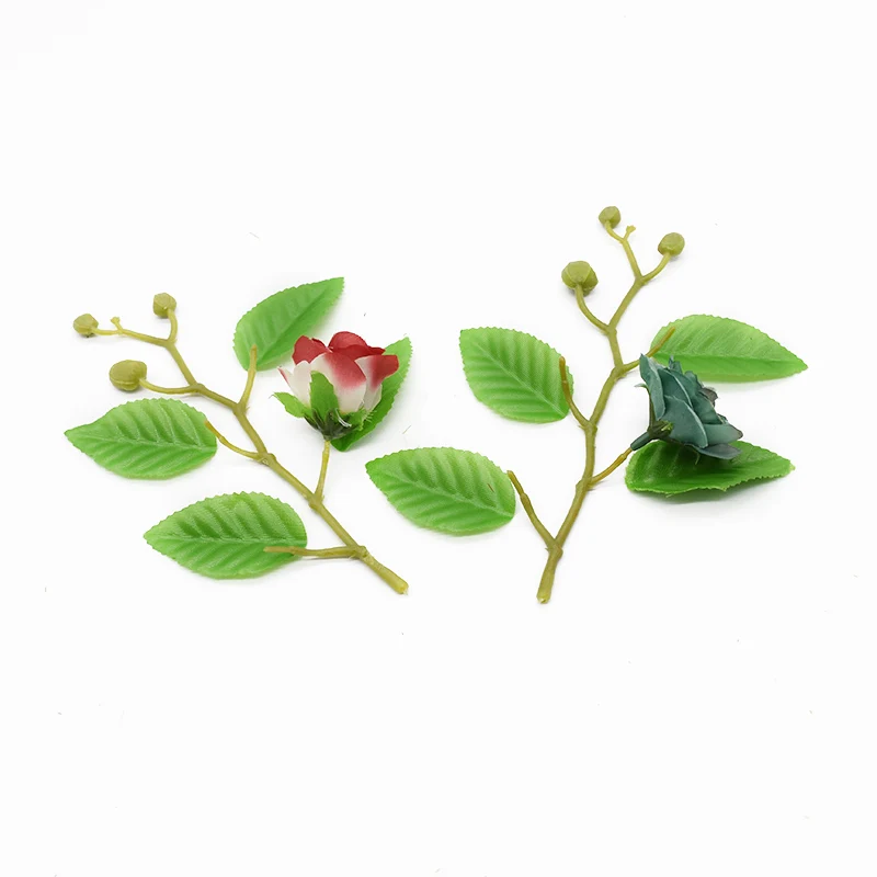 100 Pieces Artificial Leaves Home Decoration Accessories Wedding Decoration New Year Gift Scrapbooking Simulation of Green Plant