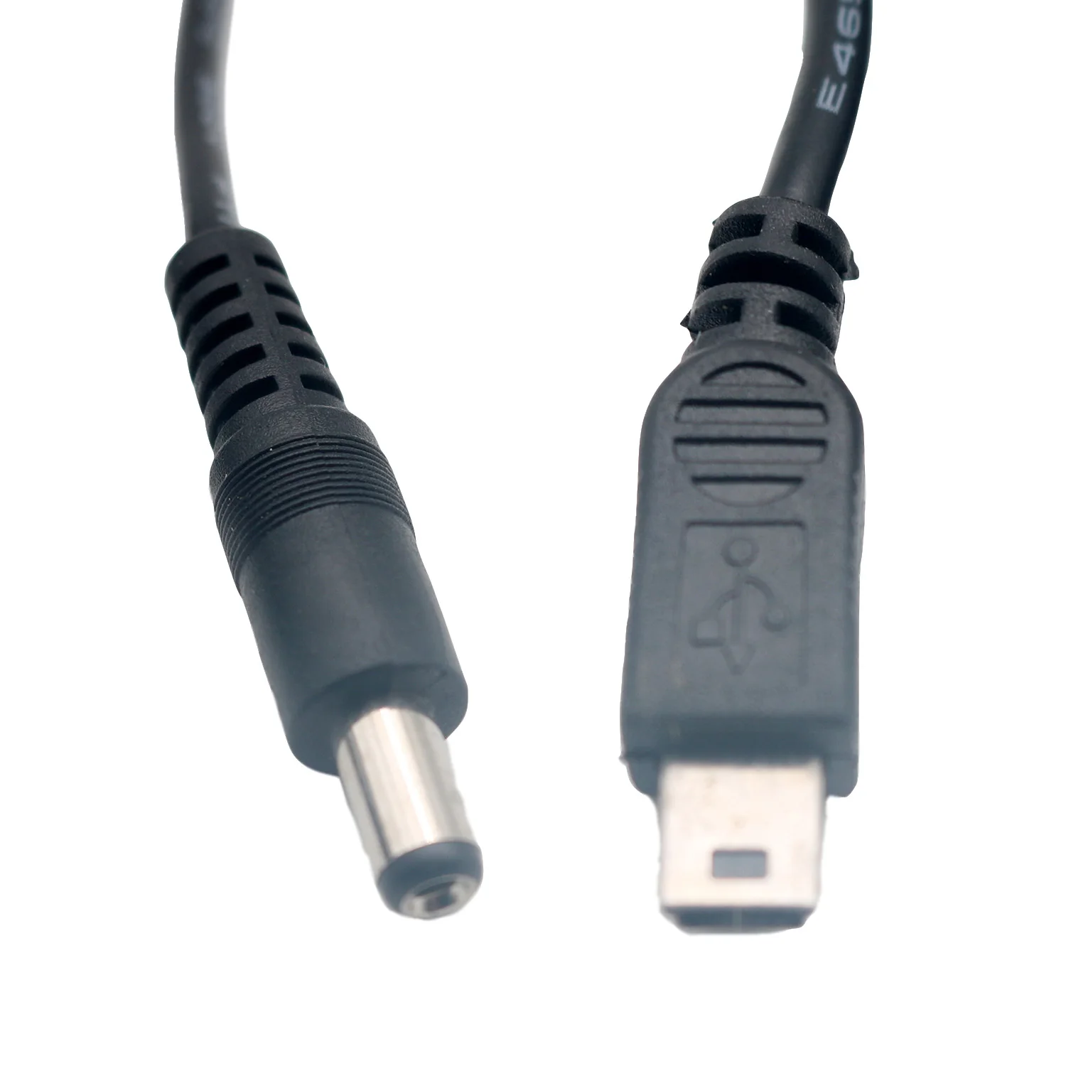 Adaptador de fuente de alimentación CC, conector macho de 5,5mm x 2,1mm, enchufe a Mini USB, Cable de carga macho de 5 pines, 5 pies, 1,5 m