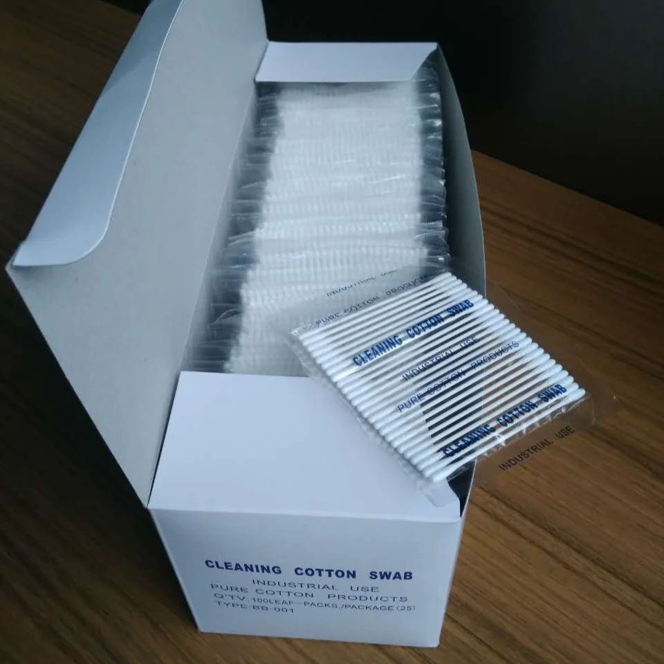 

10bags Lot High quality OEM Domestic anti-static Cotton swab Purification cotton swab Dust-free cotton swab as HUBY-340