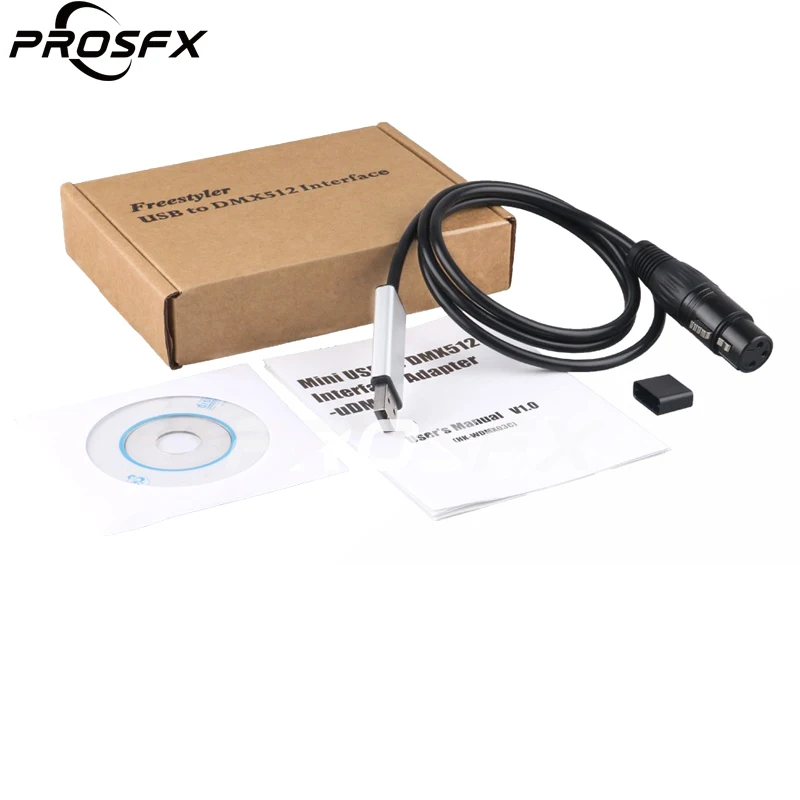 Adattatore di interfaccia da Usb a Led Dj Mini USB a DMX512 illuminazione da palco a LED DMX Computer PC USB DMX Console Controller DMX Dimmer