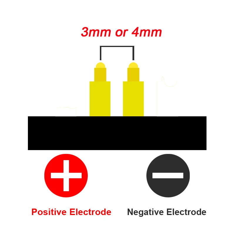 Clip de cargador de 2 pines para reloj inteligente, Cable de base de carga Universal de 4mm y 3mm para pulsera inteligente, Cable de carga USB