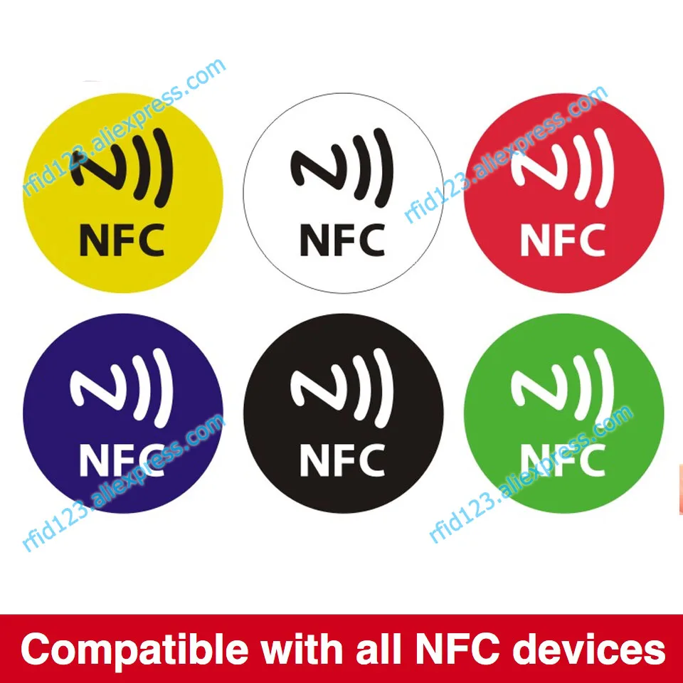 NFC Ntag213 Sticker 13.56MHz NTAG 213 Universal Label RFID Tag with 144 bytes memory