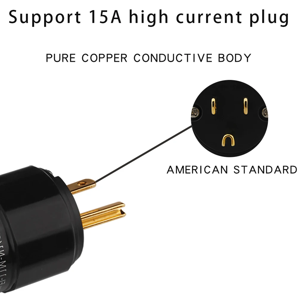 YYAUDIO FI-11M-N1 / FI-11-N1(G) moc dźwięku wtyczka 24K pozłacane EUR Schuko złącze IEC DIY moc kobieta wtyczka DIY kabel zasilający