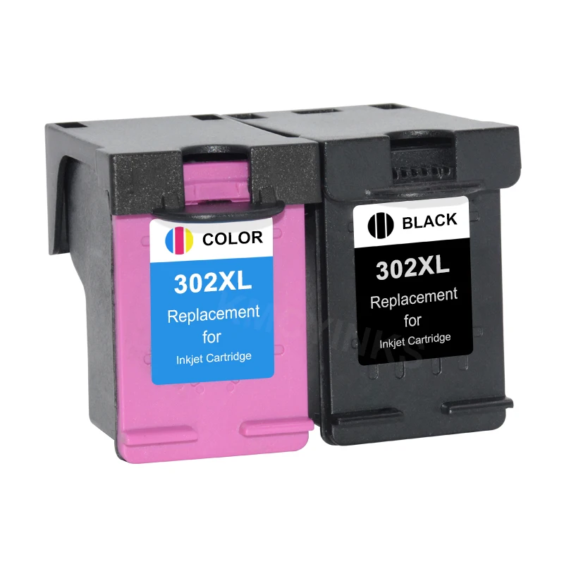 KMCYinks-cartucho de tinta 302XL remanufacturado para impresora HP 302, HP302 XL, Deskjet 1110, 1111, 1112, 2130, 2131