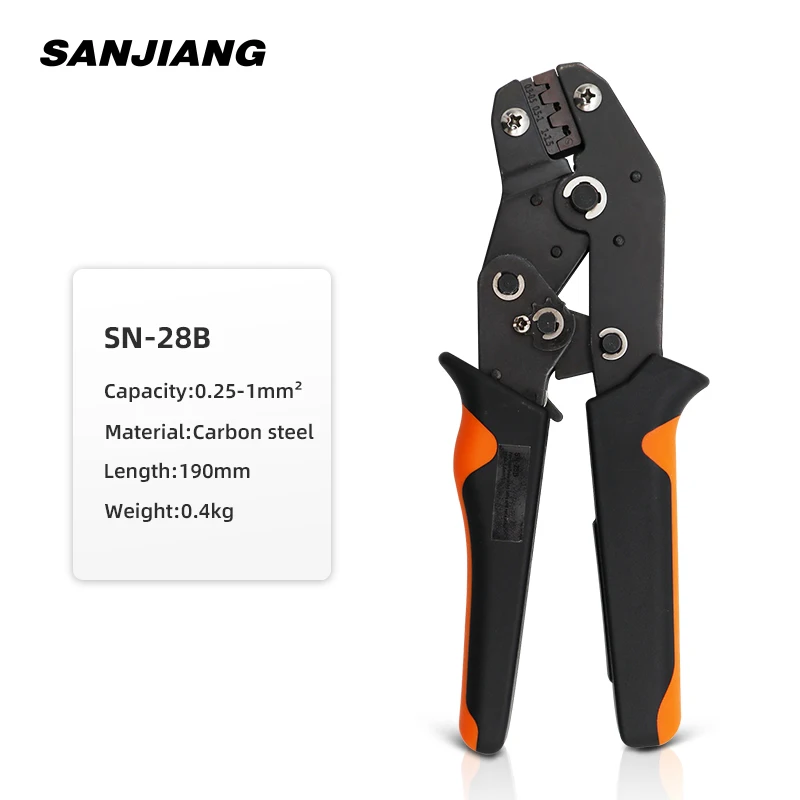 Dupont crimping pliers terminal ferrule crimper wire hand tool set terminals clamp tools SN-28B 310/460/620/1550Pcs Connector