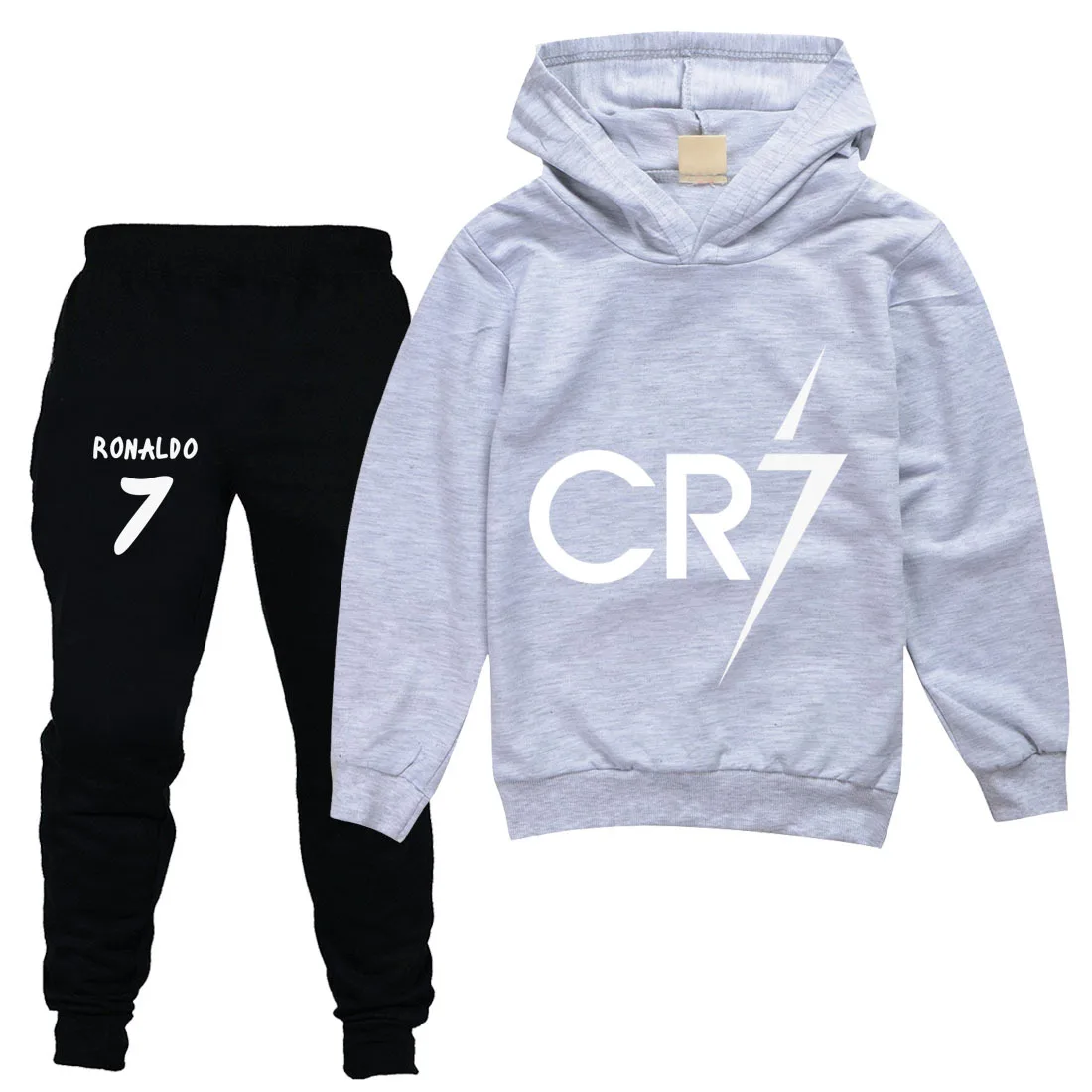 CR7 Cosplay Boys Girls Clothing Sets Spring Autumn Kids Outfits Hoodie Shirt+Pants 2Pcs Tracksuit Children Clothes Jogging Suit