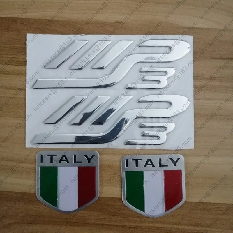 Motorcycle 3D Italian Badge Italy Flag Car Emblem Design mp3 Sticker Decal Kit for PIAGGIO MP3 Stickers