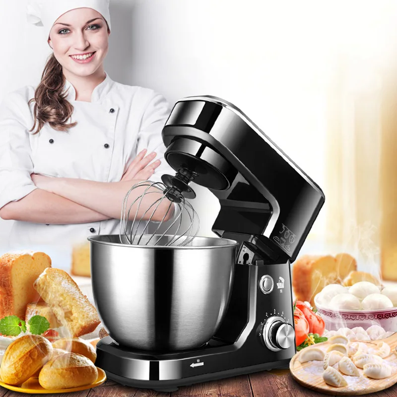 

Kitchen Food Mixer Small Egg Beater Blender Multi-functional Kneading Dough Mixing Machine Eggbeater Dough Mixer