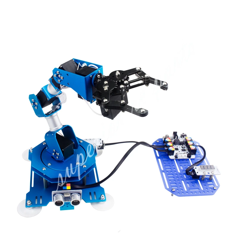 XArm 6DOF Full Metal Robotic Arm Manipulator with Scratch/Arduino Remote Control for DIY Educational