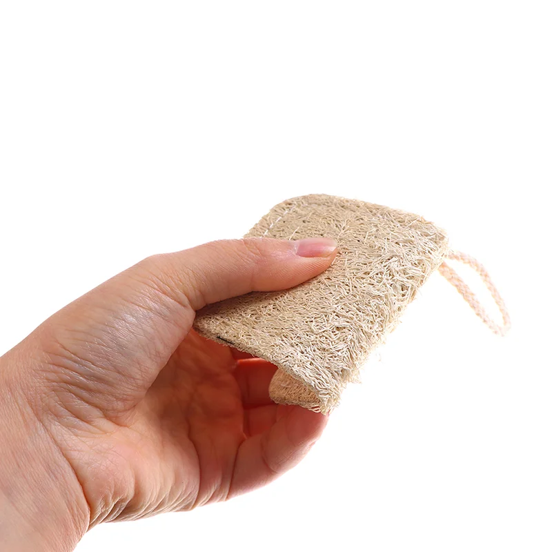 1/2Pcs Ecological Reusable Kitchen Sponge New Pure Handmade Multilayer Natural Loofah Scrubber Anti-Oil Dish Cleaning Brush