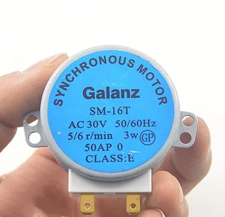 2pcs Microwave Oven Accessories Synchronous Motor SM-16T GAL-5-30-TD(1) AC30V 50/60Hz Micro Turntable Synchronous Tray Motor