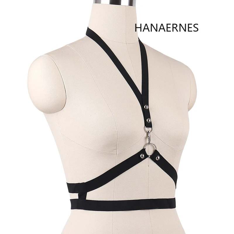 HANAERNES donna abiti gotici elasticità corpo elegante con gonna Bondage Lingerie Sexy giarrettiera appeso imbracatura Body