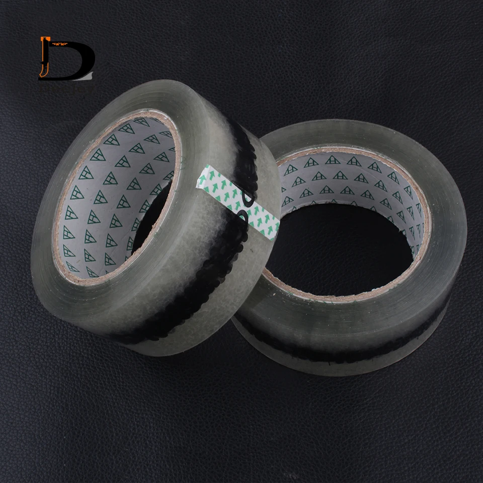 Custom printed adhesive clear transparent tape sealing tape for branding packing 100meter roll 10 roll lot