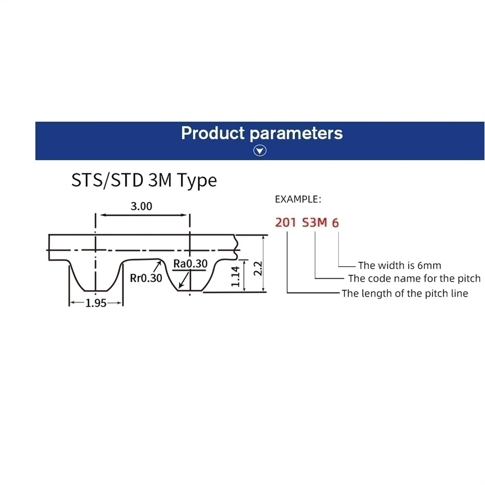 381-S3M Timing Belt, Width 19/20/26/29mm, 127 Teeth, Synchronous Belt S3M, Pitch 3mm, Belt Thickness 2.2mm