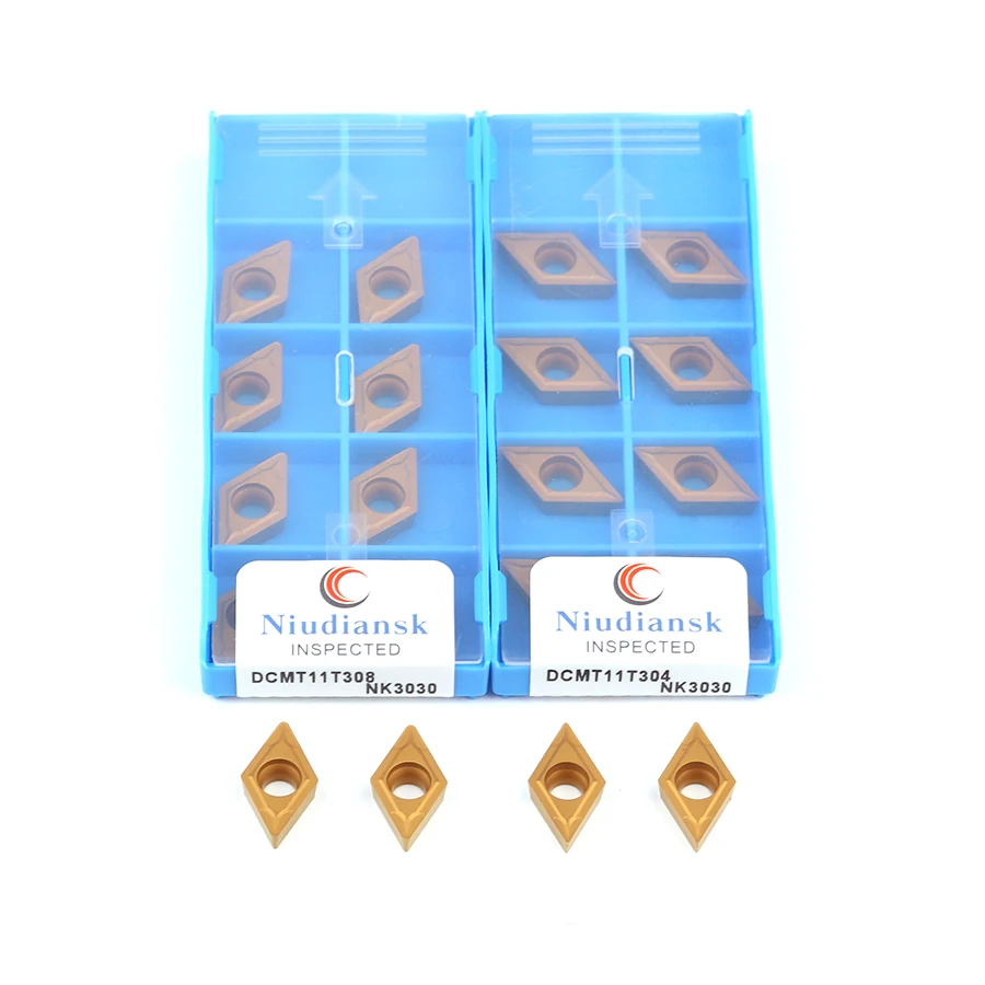 Herramienta de corte interno DCMT11T304 NK3030 DCMT11T308 NK3030, CNC, herramienta de corte de torno, hoja de corte de carburo para procesamiento de piezas de acero