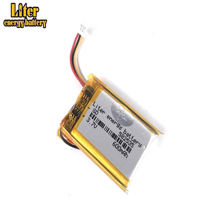 CE ROHS 582535 SP5 3.7V 600mAh Rechargeable li lithium polymer  Battery For dvr navigation video recorder DVR cubex v50 hp f550g