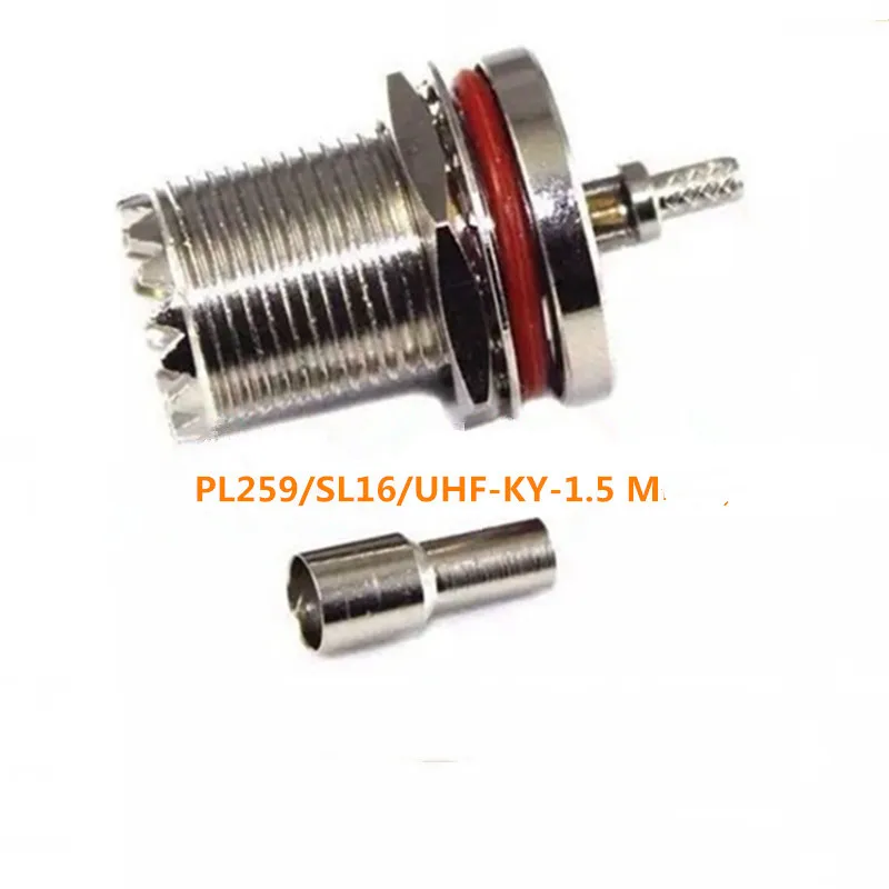 UHF-KY-C-1.5 connection SL16 Female head  Crimping tape 16 Hz M ，head PL259 connector