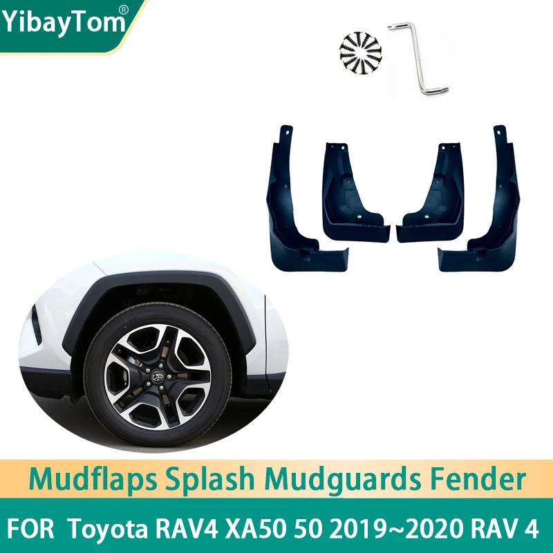 4 x Durable Front&Rear Mudflaps Splash Mud Guard Mud Flap Mudguard Fender For Toyota RAV4 XA50 50 2019~2020 RAV 4 accessories