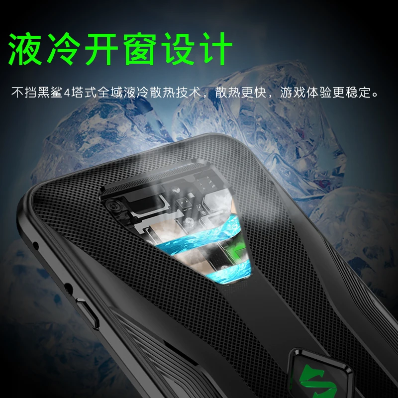 For Black Shark 4 Pro Case Anti-fingerprint Shockproof Breathable Heat Soft Back Cover BlackShark 4 Pro Heat Dissipation Funda