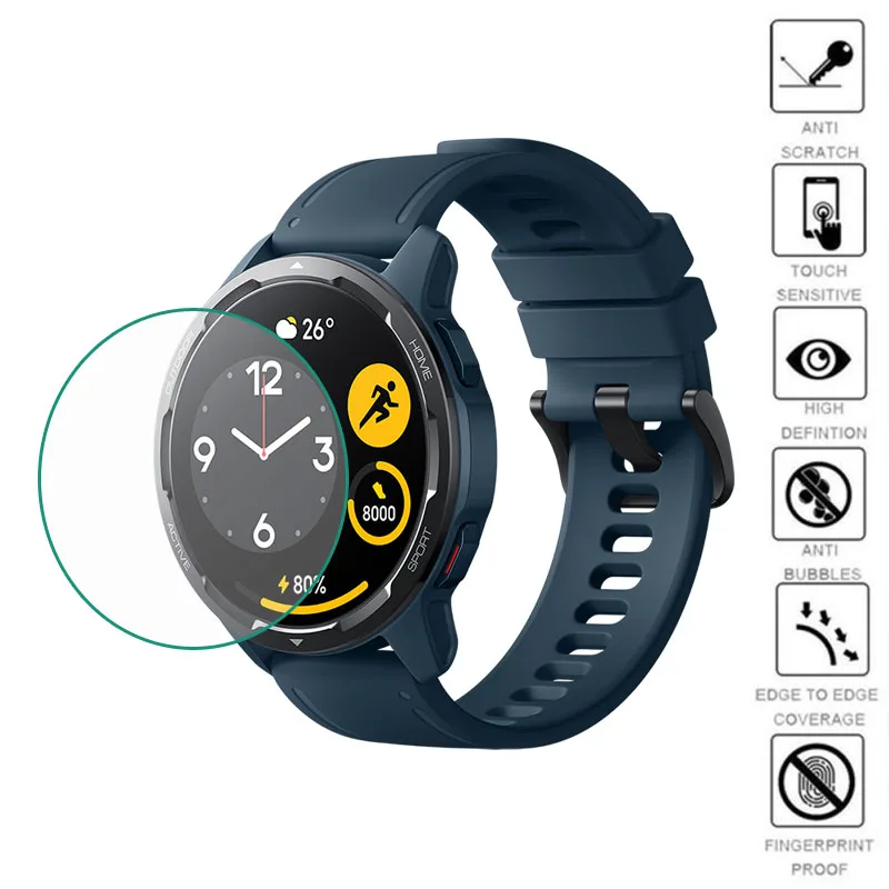 

5pcs TPU Soft Clear Protective Film Full Cover For Xiaomi Mi Watch Color 2/S1 Active Smart Watch Screen Protector Accessories