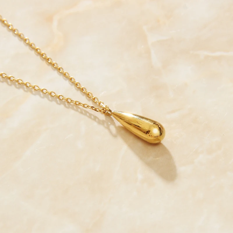 SOMMAR Lose  Promotions! Gold color 316L Stainless steel Girl necklace pendants drop big necklace Fashion Popular Luxury Jewelry