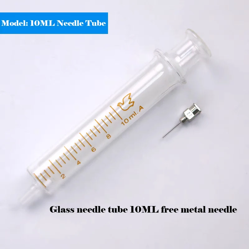 5ML/10ML GlassSyringe Injector Sampler With Metal Needle Dispensing For Solder / Flux/Conductive Silver Paste Phone Repair Tools