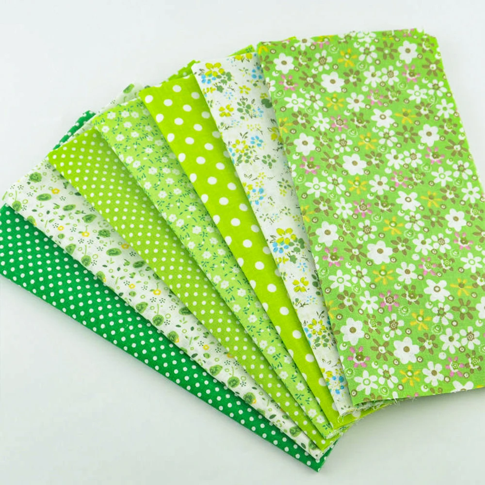 Booksew bel tessuto di cotone di colore floreale verde quarto grasso per arti artigianali accessori per cucire fai da te trapunta Patchwork tessile