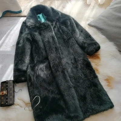 Top brand High-end New Style Fashion Women Faux Fur Coat S24  high quality