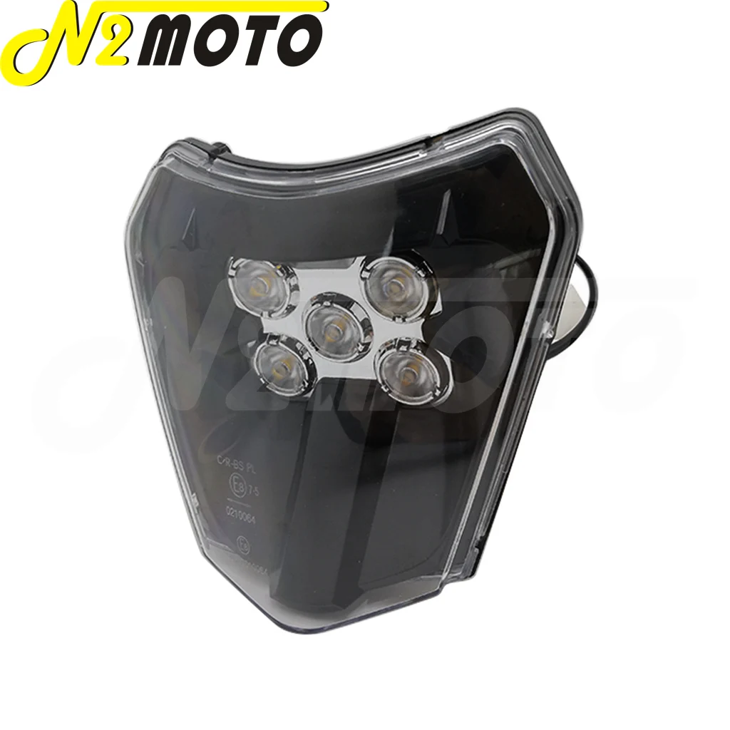 Motocross Enduro LED Headlight Headlamp Mask Cover For KTM 125 150 250 300 350 400 450 500 SX XC SX-F XC-W EXC 530 XC-W Six Days