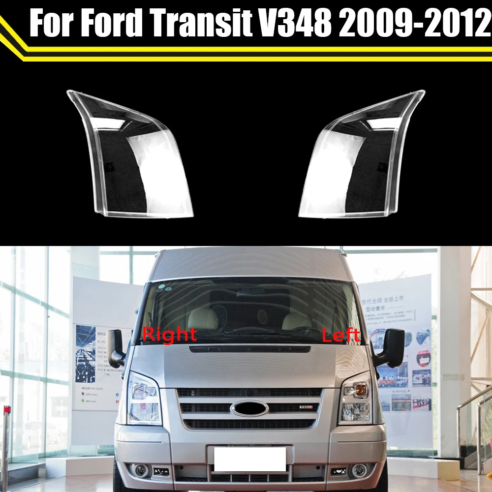 Car Protective Headlight Glass Lens Cover Shade Shell Auto Transparent Light Housing For Ford Transit V348 2009 2010 2011 2012