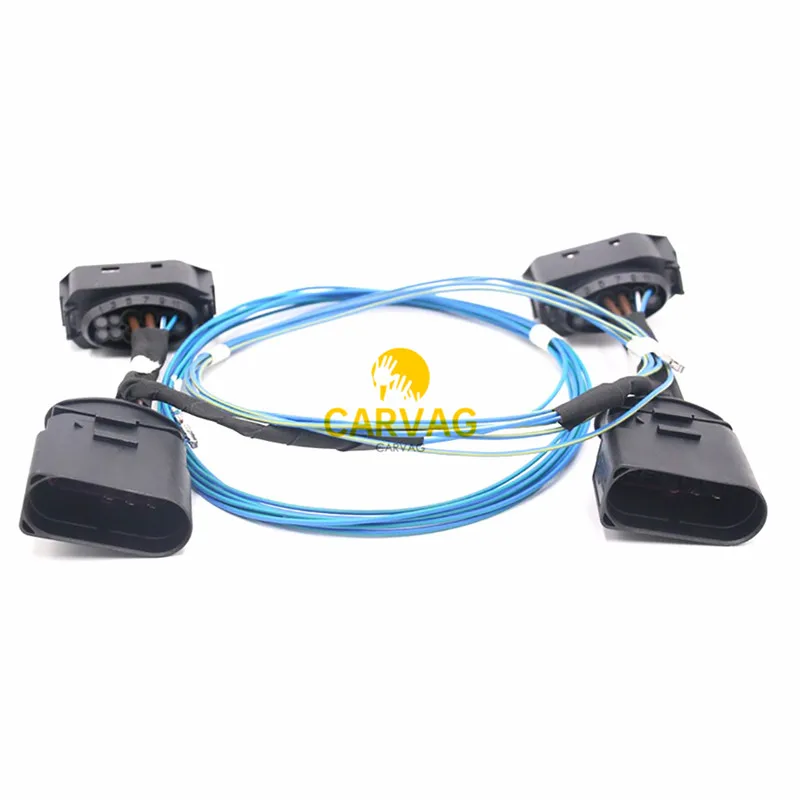 FOR VW Jetta MK5 HID Xenon Headlight 10 to 12 Pin Connector Adapter Harness Wire