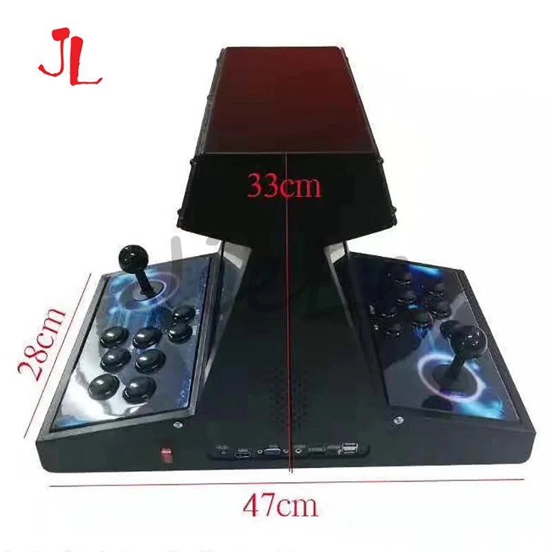 Dubbele vechten bartop arcade mini arcade machine 10.1 inch Dual screen ingebouwde Pandora 12 3188 games support 4 players