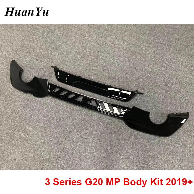 G20 MP Style Body Kit Diffuser Spoiler Front Lip Side Skirt for BMW 3 Series G21 M Sport Whole Bumper 320d 330i 340i 2019+