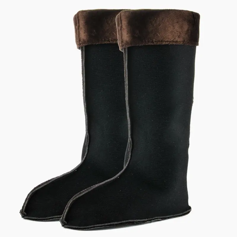 Winter High Tube Rain Boots Liner  boot Lining Cotton Cover Fleece Warm Water Shoes Rain Boots Lining Socks Velvet