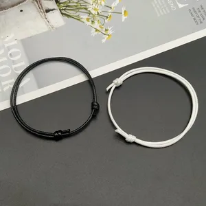 خلخال كلاسيكي قابل للتعديل للرجال والنساء ، صنادل حافي القدمين مجوهرات دائمة ، أسود ، أبيض ، لون أحمر ، صيفي ، 2 قطعة لكل قطعة أفضل 6 خلخال رجالي للرجال - رقم 1