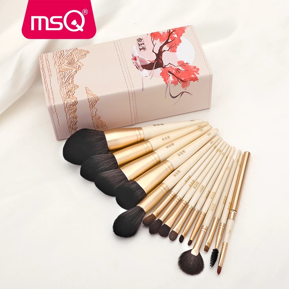 MSQ Makeup Brushes Sets Foundation Powder Sculpting Eyelashes Brush Eyeshadow Blending Natural Hair Professional Beauty Make up