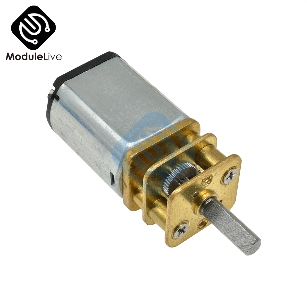 GA13-030-N20  DC 6V 30 60 100 200 300RPM Micro Speed Gear Motor Reduction Gear Motors With Metal Gearbox Wheel Diy