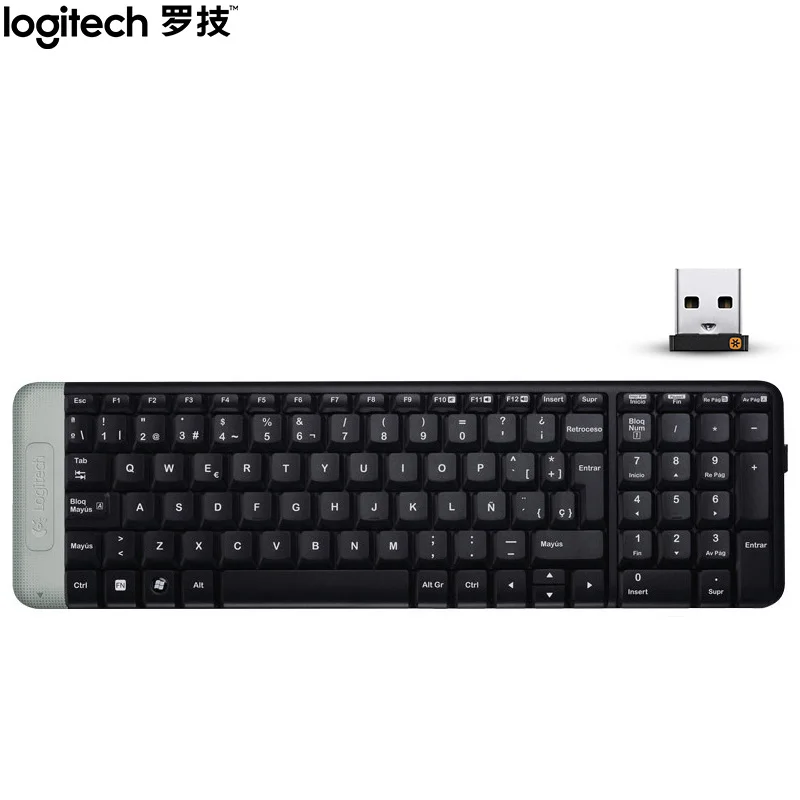 Original Logitech K230 Wireless Keyboard Standard Ergonomic Keyboard With wireless 2.4G receiver For Laptop PC Gamer Home Office