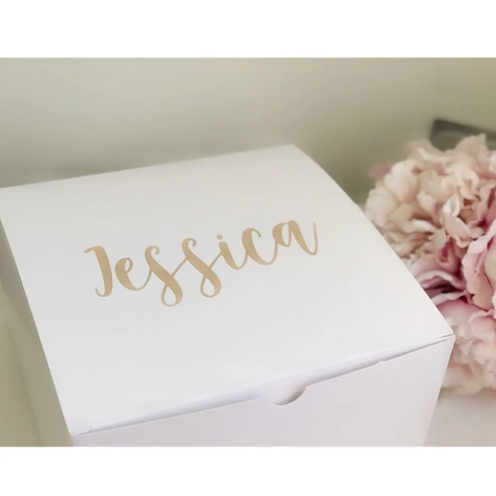 personalized Bridesmaid proposal gift box   with name  be my maid of honor gift box medium gift box cutom Wedding gift boxes