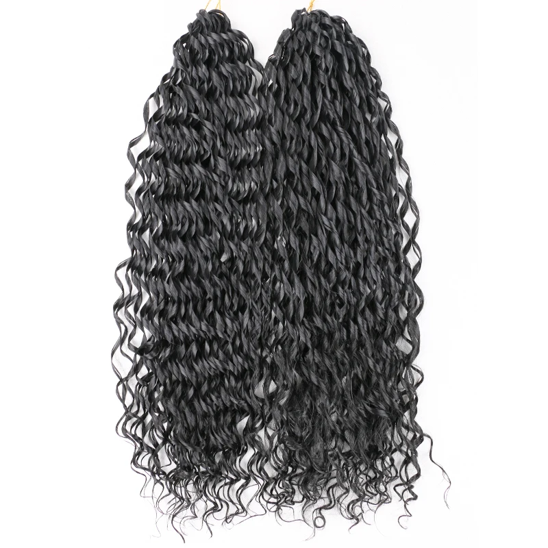 Trenzas de pelo de ganchillo sintético de estrella completa, rizos Afro, cabello trenzado rizado Yaki para extensión de cabello Afro, trenzas suaves, onda suelta ombré