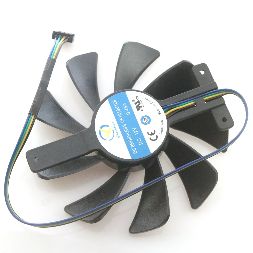 Ventilateur double pour Zotac RTX2080ti 2080, CF9015H12S, 85mm, 12V, 0,45 A, 4 broches VGA, refroidisseur de carte de fouille vidéo, 2 pièces/lot