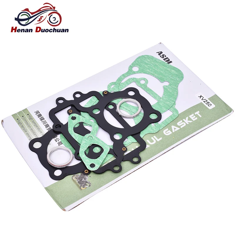 

Запчасть для двигателя, головка цилиндра, полный капитальный ремонт, прокладка, коврик для среднего ремонта для YAMAHA XVS250 Drag star XVS 250 2000-2007 2006