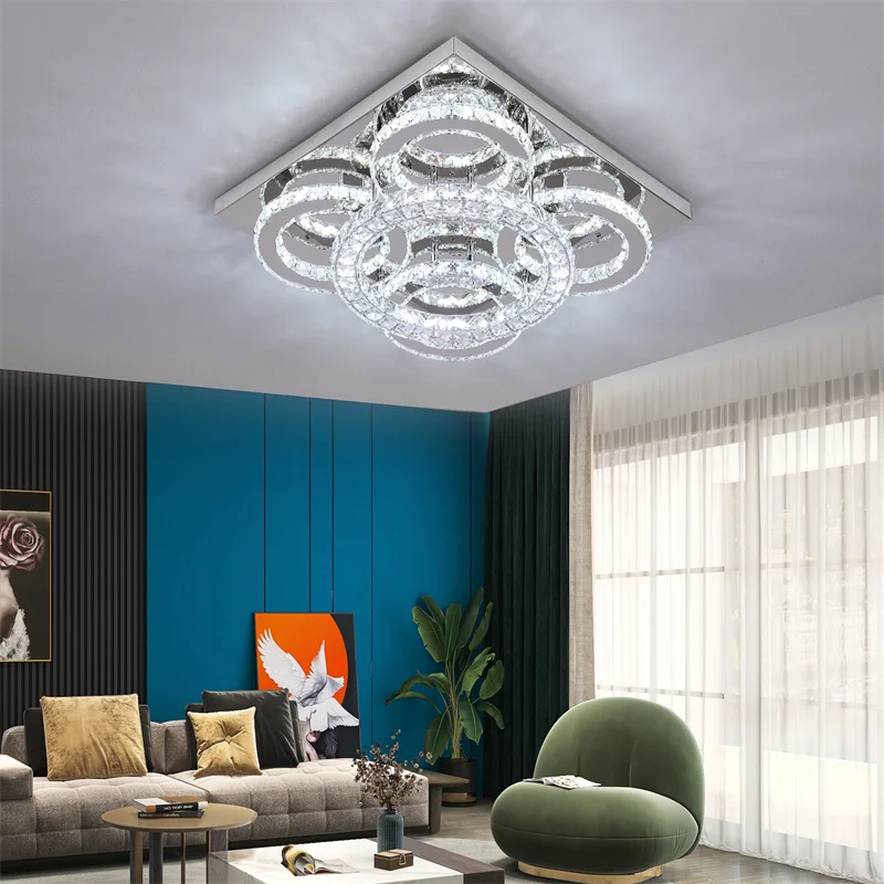 Modern Ceiling Lamp Remote Control Smart Led Chandelier for Living Dining Room Luminaire Nordic Decor Lighting Indoor Fixture