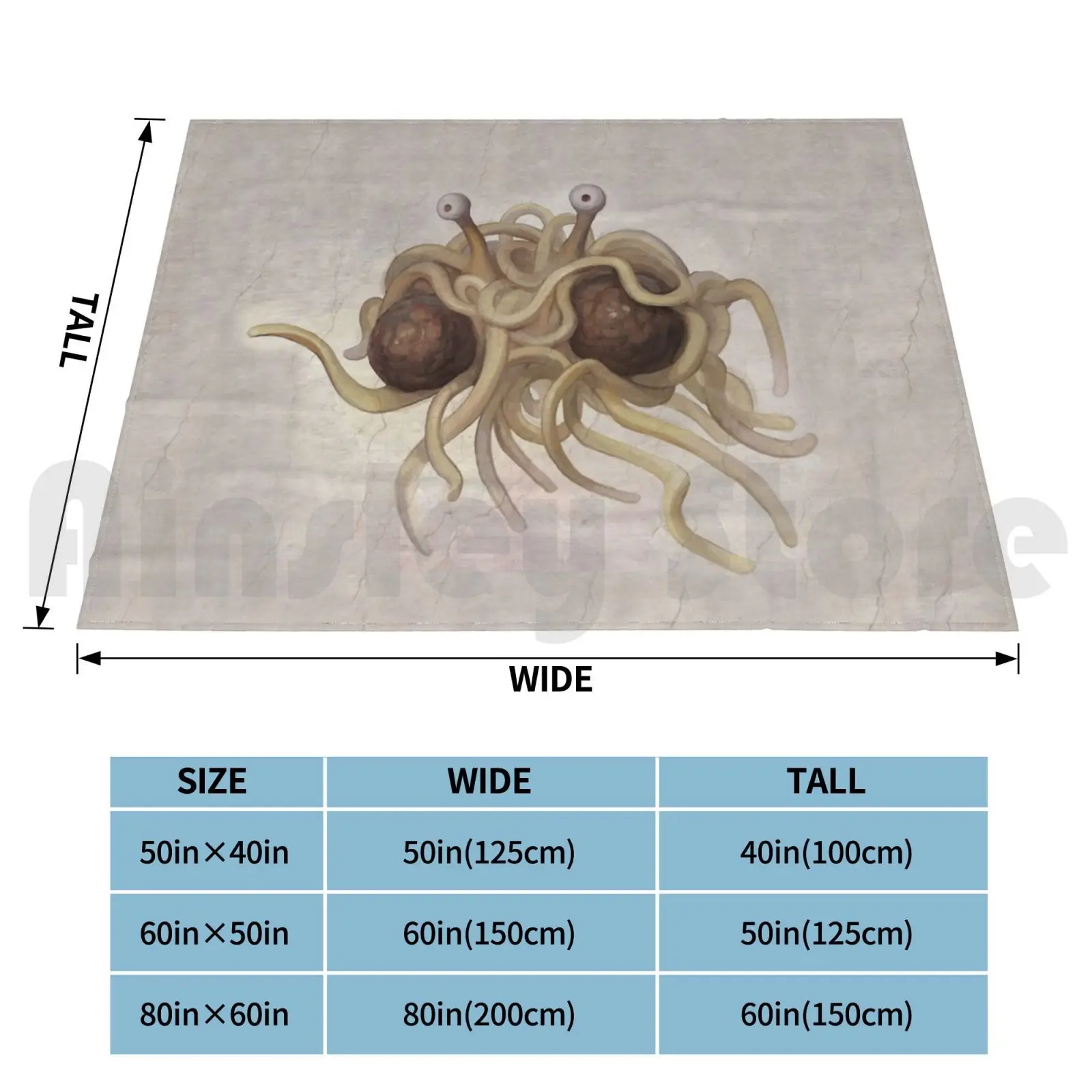 Flying Spaghetti Monster Blanket Fashion Custom 326 Quarantine Self Quarantining Self Quarantine