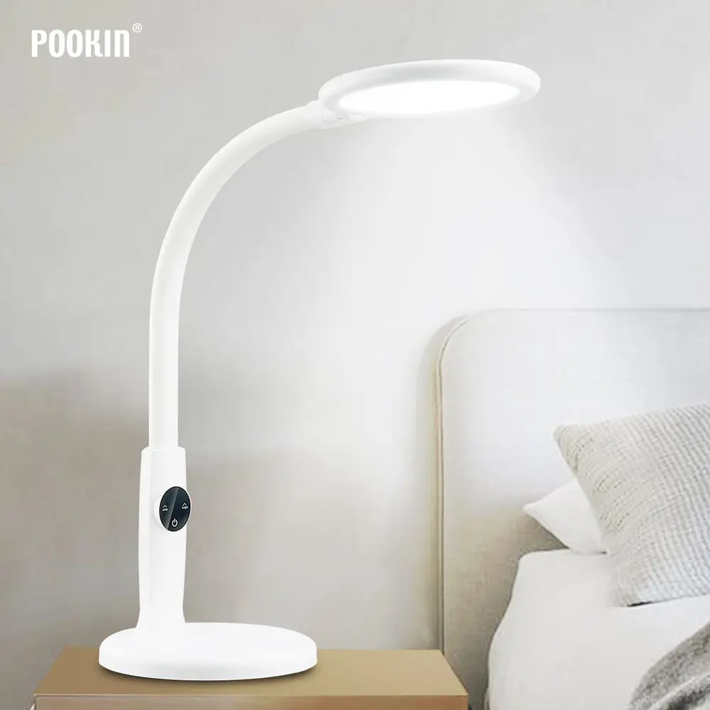 Flexible Desk Lamp Touch Table Lamps For Living Room Gooseneck Desktop Foldable Dimmable Eye Protection Study Lamp Led Light