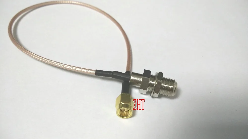 Bộ 100 Cuộn RG316 Cáp F Nữ Hạt Vách Ngăn Để SMA Đực RF Cổng Kết Nối Mới