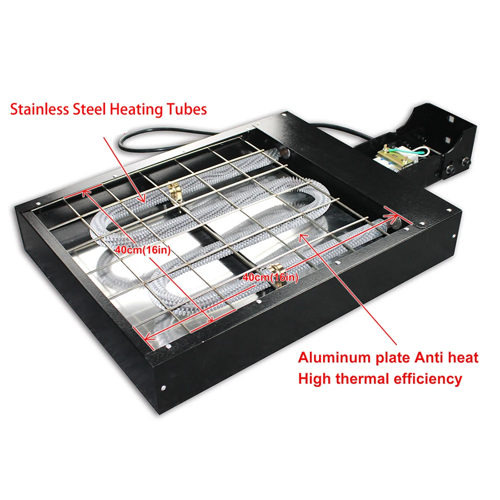 Séchoir mobile de 1600W, Flash, pour Machine d'impression d'écran multicolore