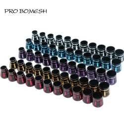 Pro Bomesh 5pcs/Lot Aluminum Front Trim Fishing Reel Seat Decorative Trim Part DIY Fishing Rod Building Component Accessory